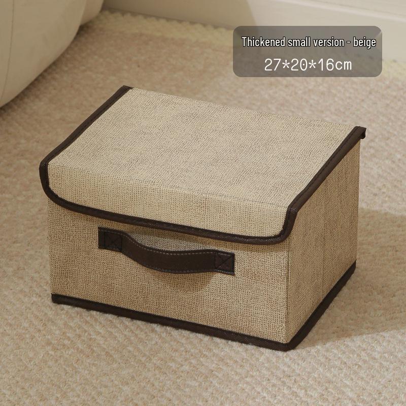Foldable Dustproof Clothes Storage Box with Lid - Multifunctional Organizer for Clothing and Pants