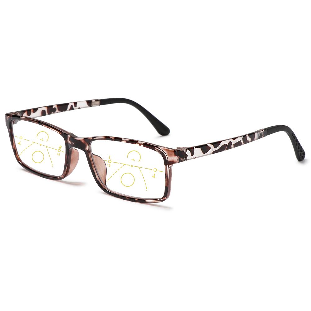 1PC Progressive Reading Glasses Men Women Multifocal Bifocal  Anti Blue Light Magnifying Presbyopic EyeGlasses +1.0~+4.0