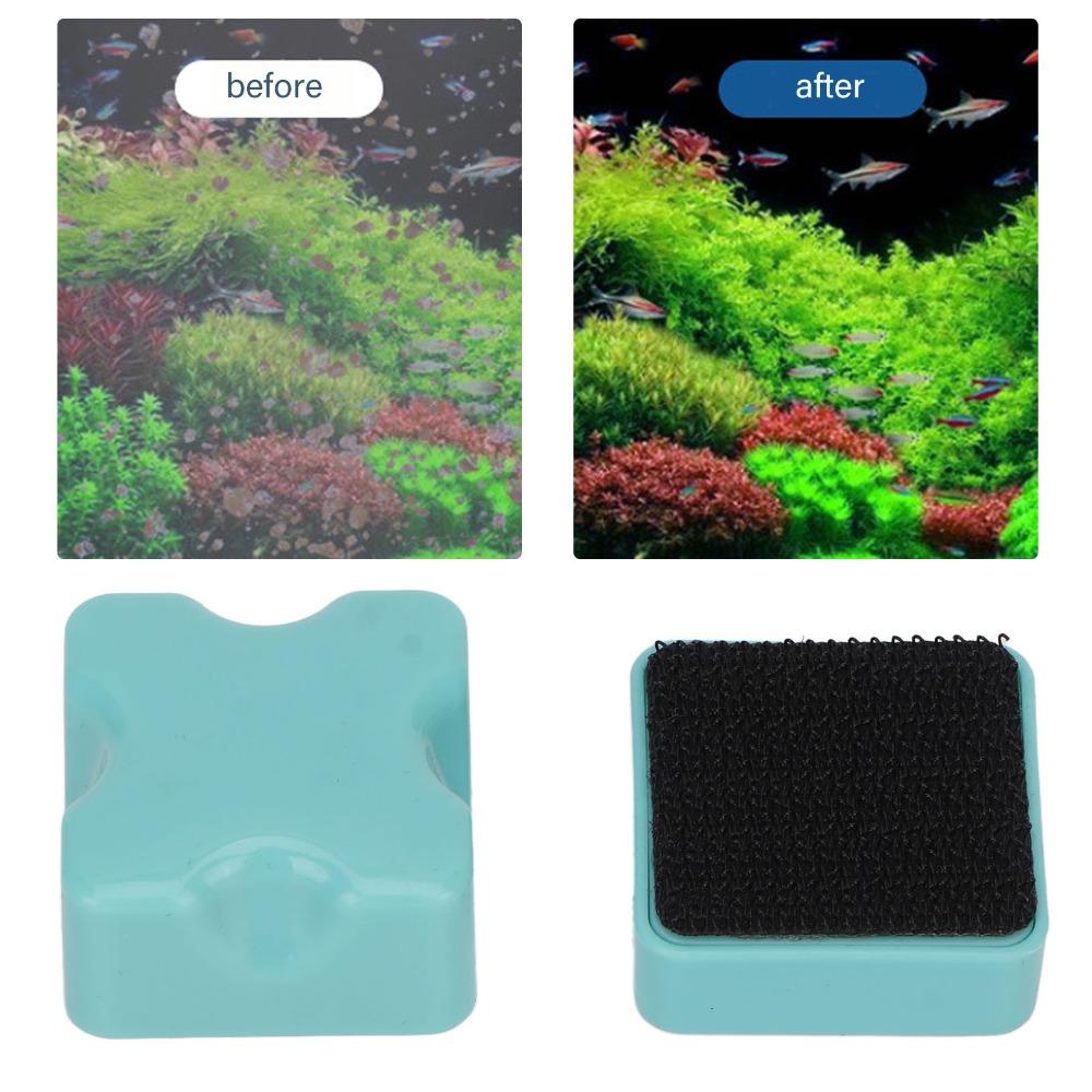 Double Sided Cleaner Fish Tank Cleaning Brush Floating Plastic Magnetic Brush for Aquarium