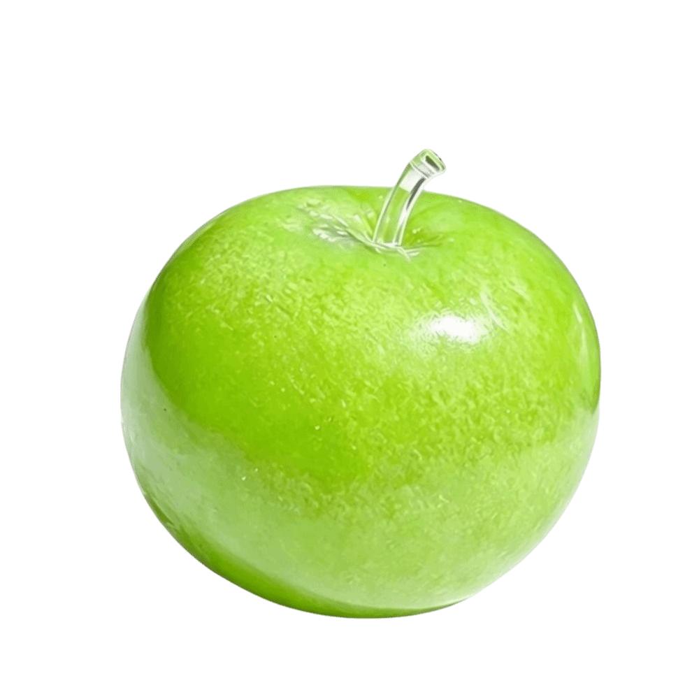 Süßer TPR Grün-Apfel Slushie Stressball Apfelform Elastisches Apfel Quetschspielzeug Grünes Formbares Fidget Spielzeug Entspannungsspielzeug