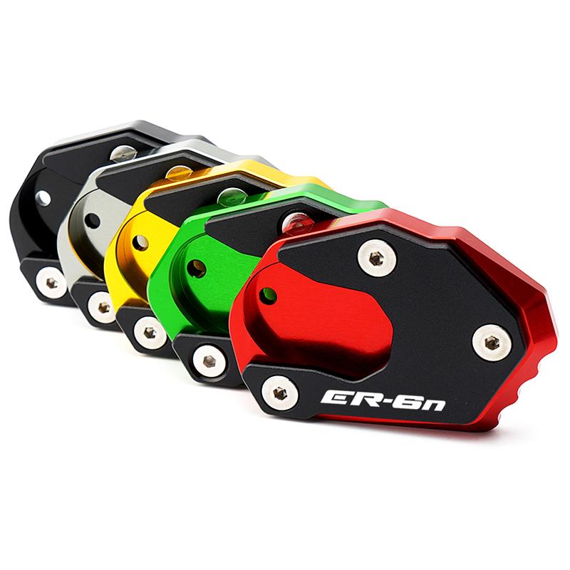 Motorcycle Kickstand Foot Side Stand Extension Pad Support Plate For KAWASAKI ER6N ER 6N ER-6N ER-6F ER6F ER 6F 2006-2014 2010