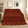 Hexagon Flannel Blanket Throw Blanket Soft Warm Sofa Bed Camping Car home Decor Unique Christmas Gift C93095