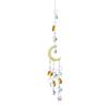 Silver gold moon pentagram window decoration crystal pendant sun catcher Home Wind Chime Pendant Outdoor Garden Plant Decoration