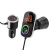 12 24V Bluetooth FM Transmitter Handsfree Call PD3.0 QC3.0 Fast Charging LCD Screen with Colorful LED Light