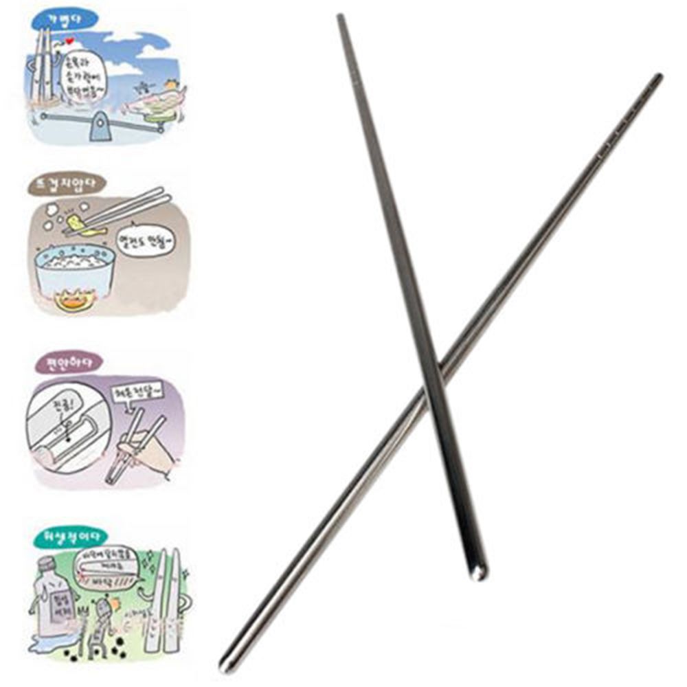 Healthy Hollow Tableware Chop Stick Non-slip Chopstick Stainless Steel