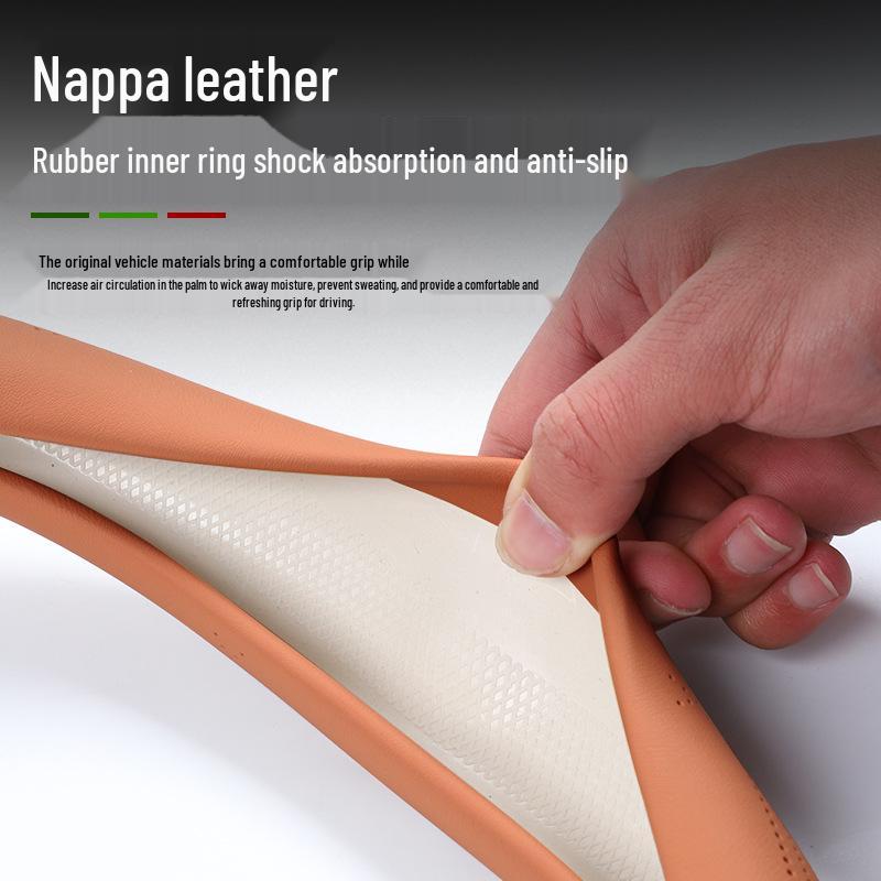 AITO M7/M8 Steering Wheel Cover: Fits 26 Models, Special Leather, Ultra-Thin, Breathable, All-Season, Original Car Color
