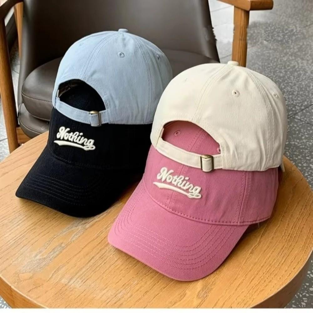 Breathable Baseball Hat Letter Embroidery Duck Tongue Cap Fashion Duckbill Cap Women Men