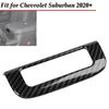 Center Armrest Box Switch Button Knob Cover For SuburbanYUKON +Carbon Fiber