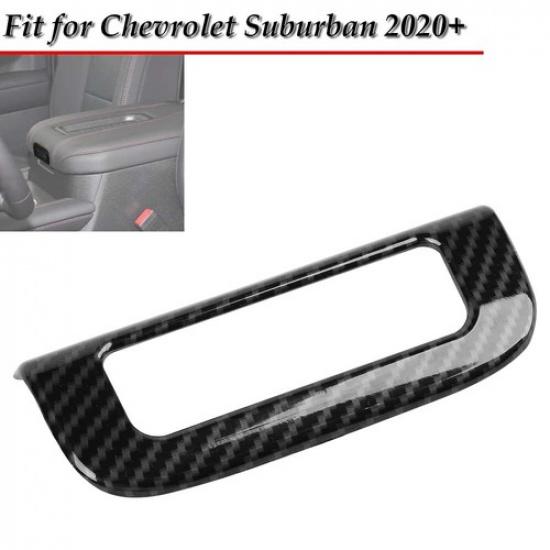 

Center Armrest Box Switch Button Knob Cover For SuburbanYUKON +Carbon Fiber