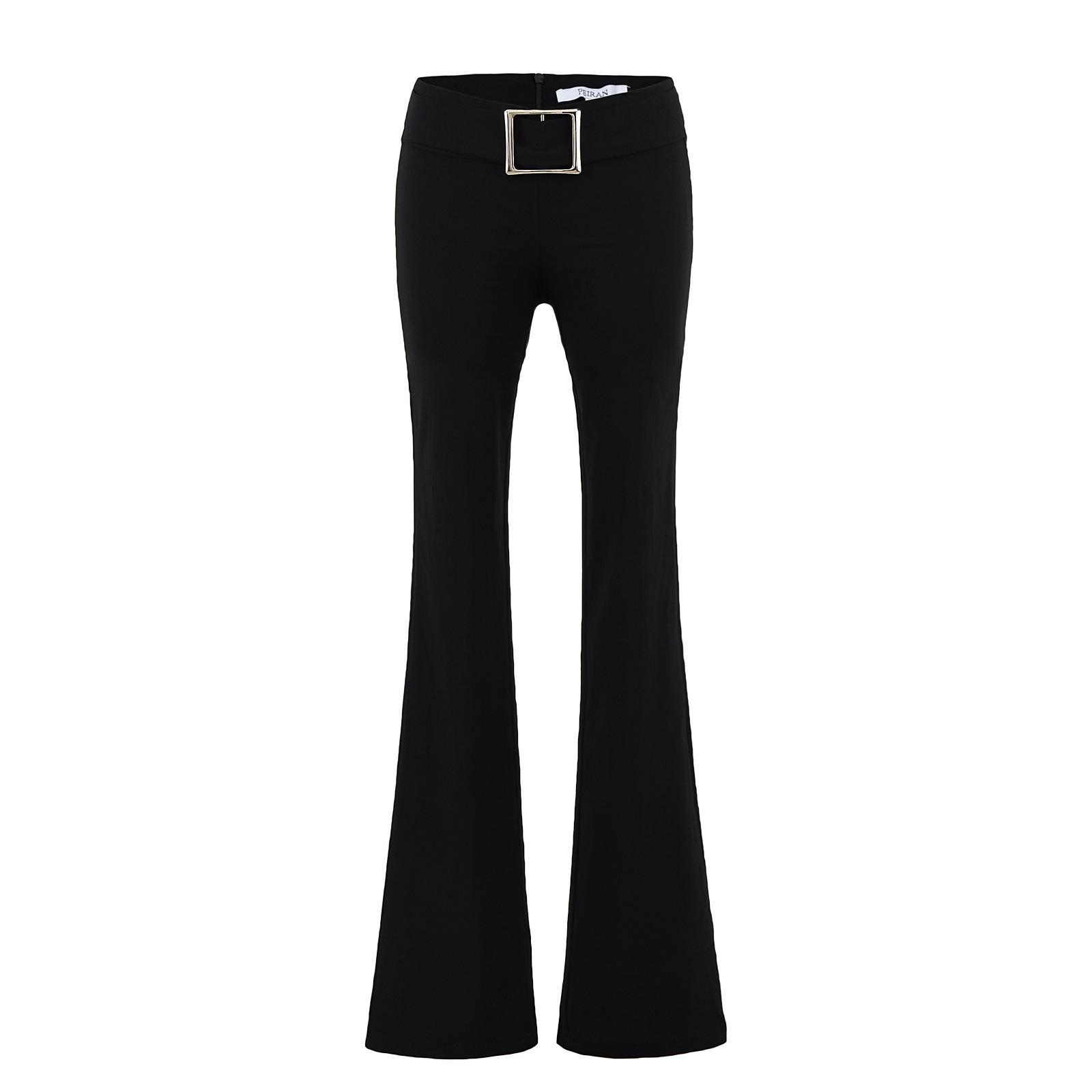 Острая девушка: Комплект: Комбинезон с высокой талией и узкие брюки-клеш S