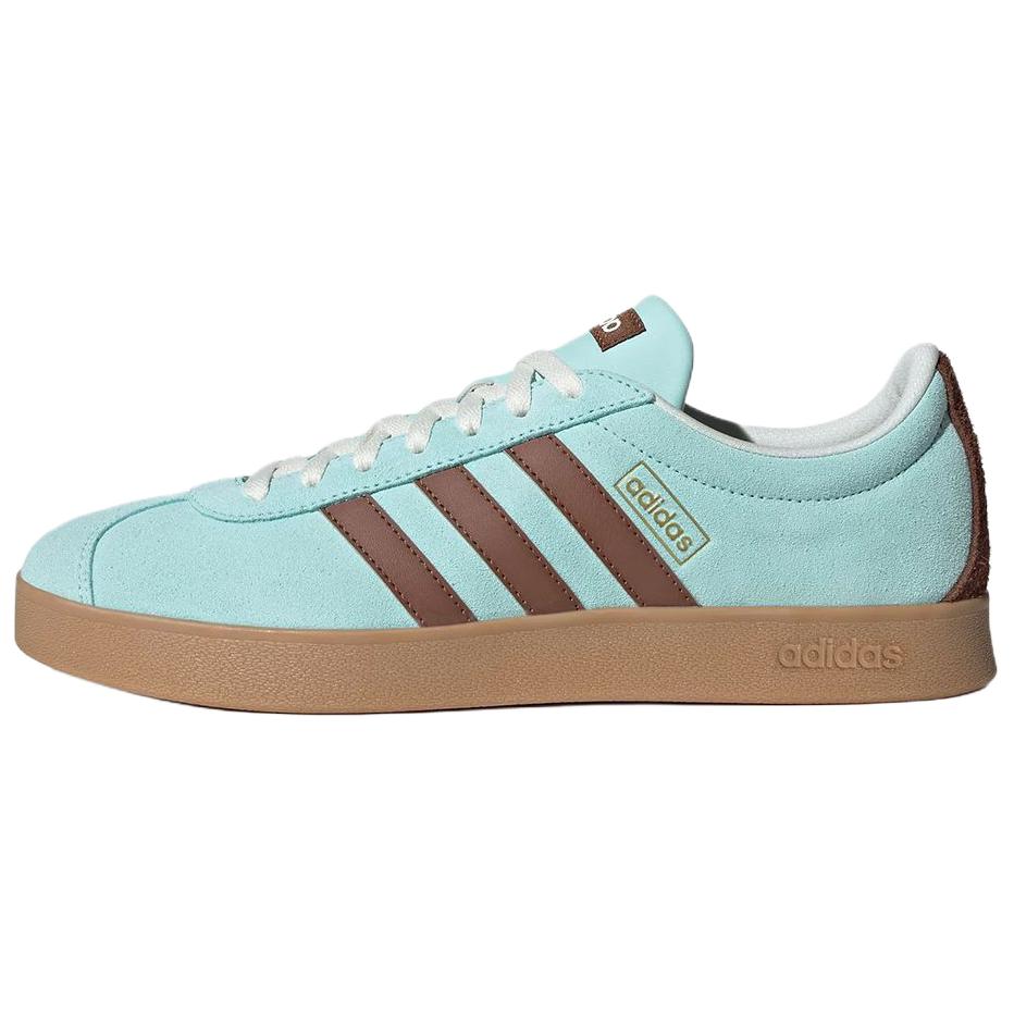 Adidas Vl Court Classic Fashion Comfortable Non-Slip Durable Low-Top Skate Shoes Unisex Sneakers Blue KK3772