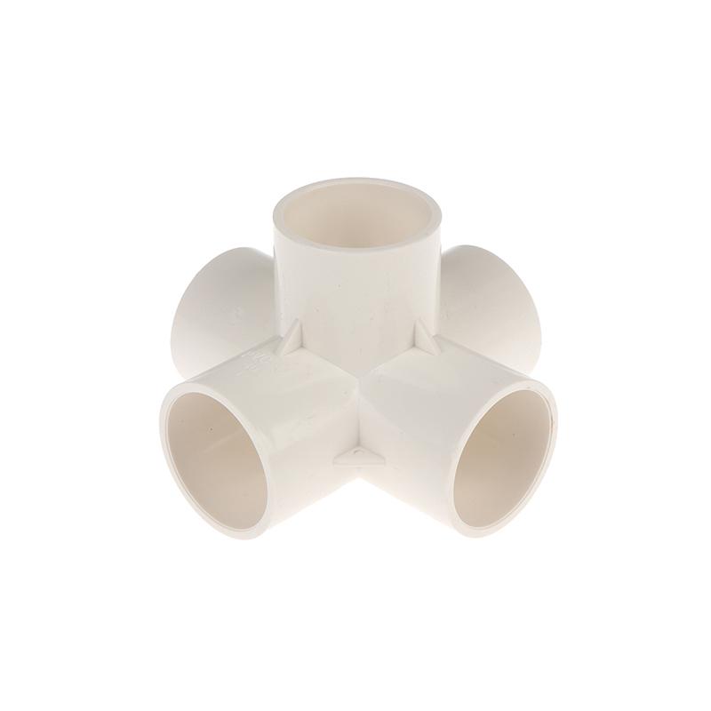 Heavy Duty PVC Pipe Coupler 20/25/32/40/50mm 3/4/5/6 Way 3D Connectors for Agricultural Irrigation DIY Pipe Rack Plumbing Repairs