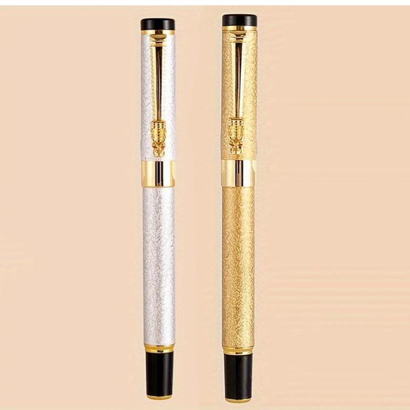 

Роскошная высококачественная перьевая ручка с металлическим наконечником толщиной 0,5 мм — идеально подходит для бизнеса и каллиграфии