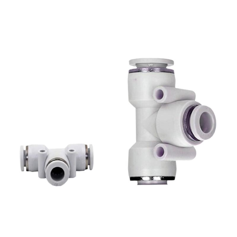 Jinghong 10mm Pneumatic Quick Tee Connector (10-Pack)
