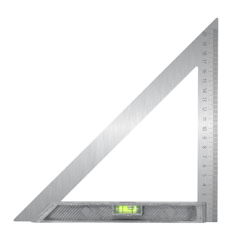 90° Woodworking Triangle Ruler: Right Angle Level & Drafting Tool