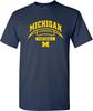 NCAA Football Crescent, Team Color T Shirt, College, University