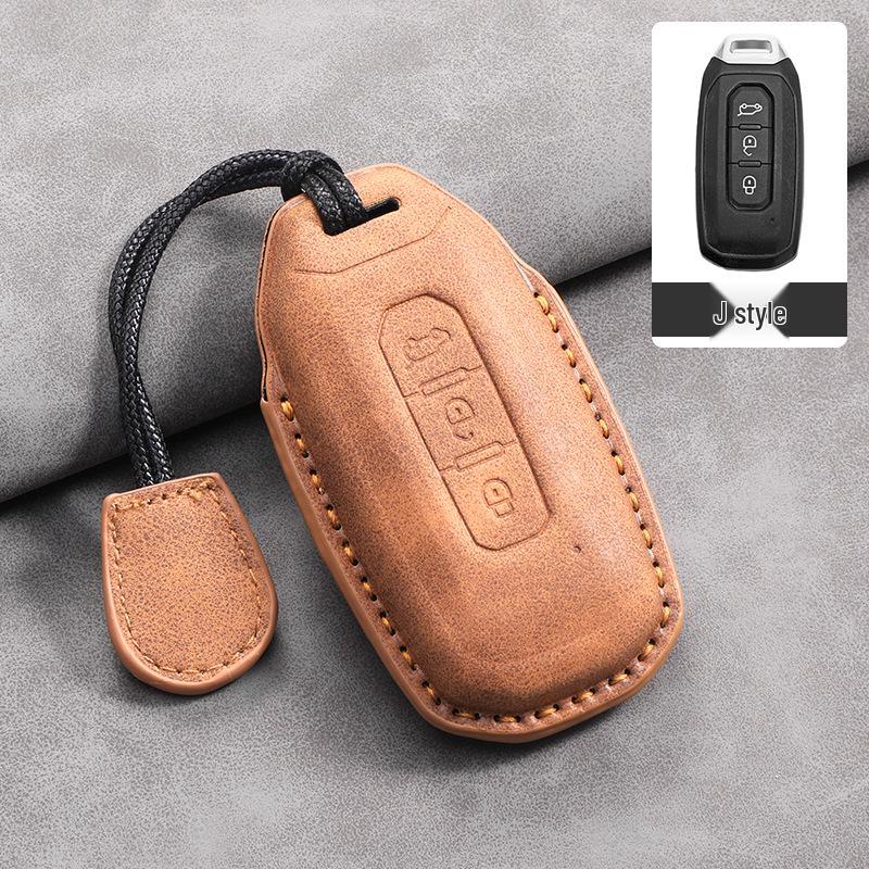 Sheepskin Key Case for Ford '19 Territory, Jiangling Yuhu 7/9, and Yushang S350 Models
