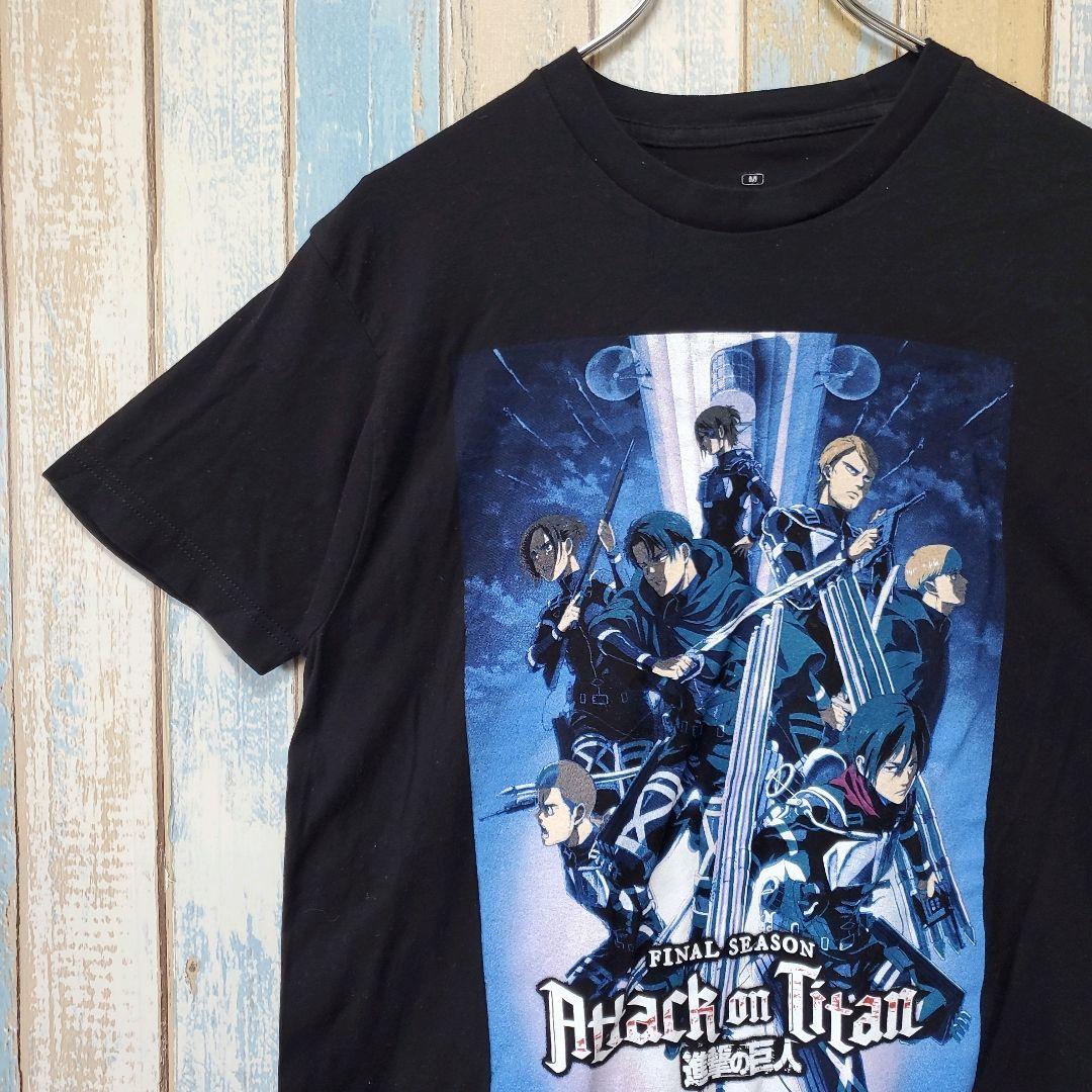 

[Б/У] Футболка с персонажем Атаки Титанов Аниме Разведкорпус Леви Сделано в Мексике Размер M