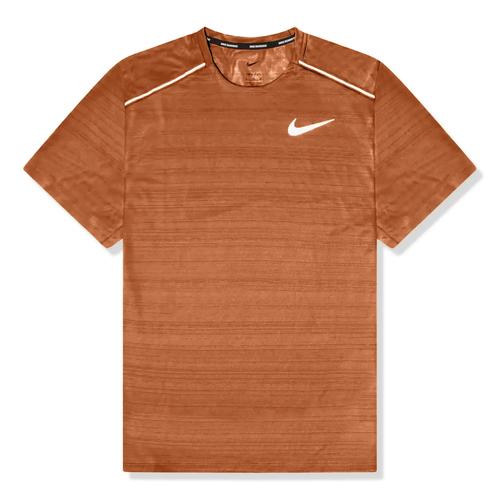 NIKE Miler Logo Print Pullover Quick-Dry Breathable Round Neck T-Shirt M