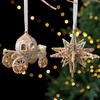 Christmas Scene Decor With Pc Snowflake And Reindeer Ornaments For Holiday Party