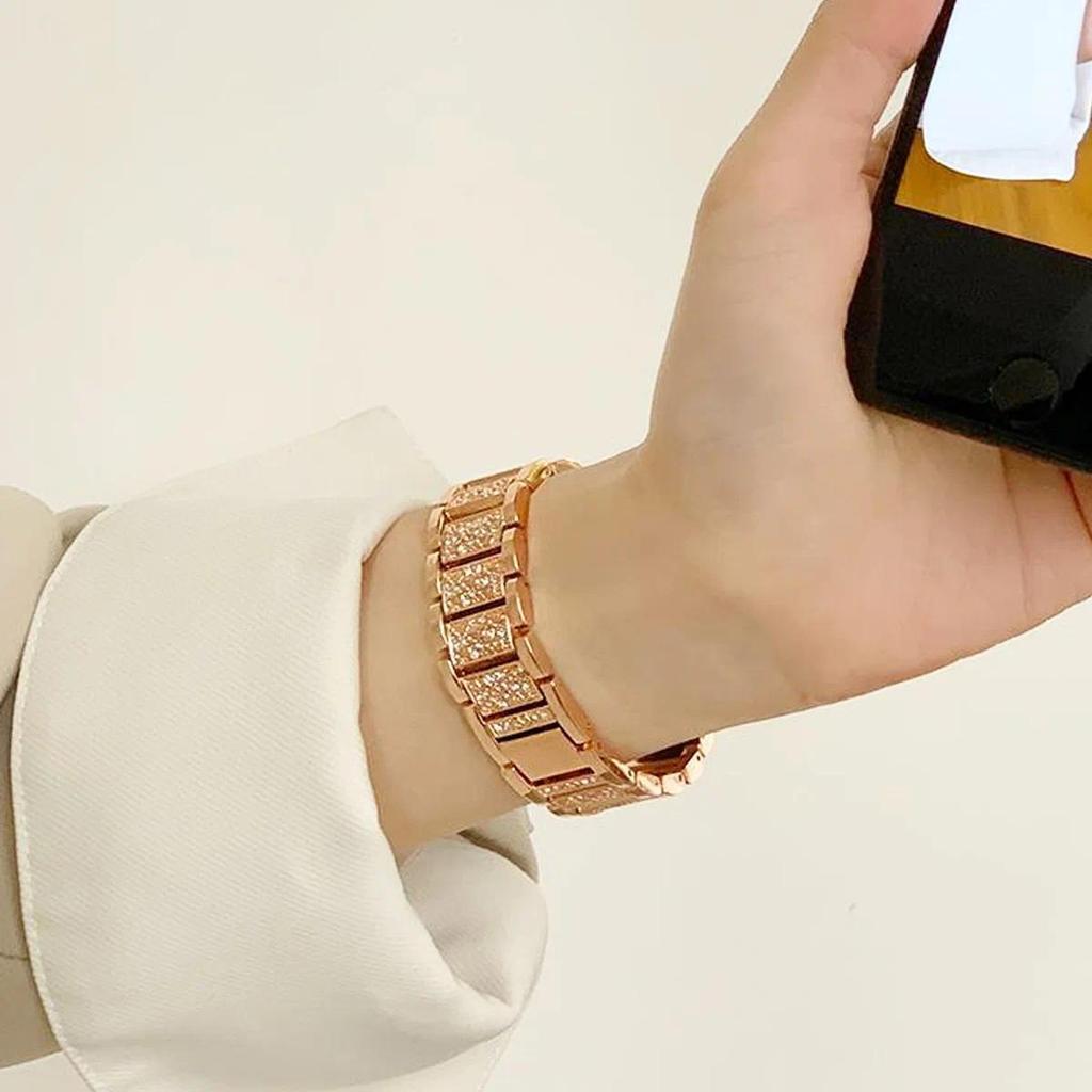 Women’s Diamond Band For Samsung Galaxy Watch 8 40mm 44mm 8 Classic 46mm Watch Strap for Galaxy Watch 7 Ultra 47mm/Ultra 2026