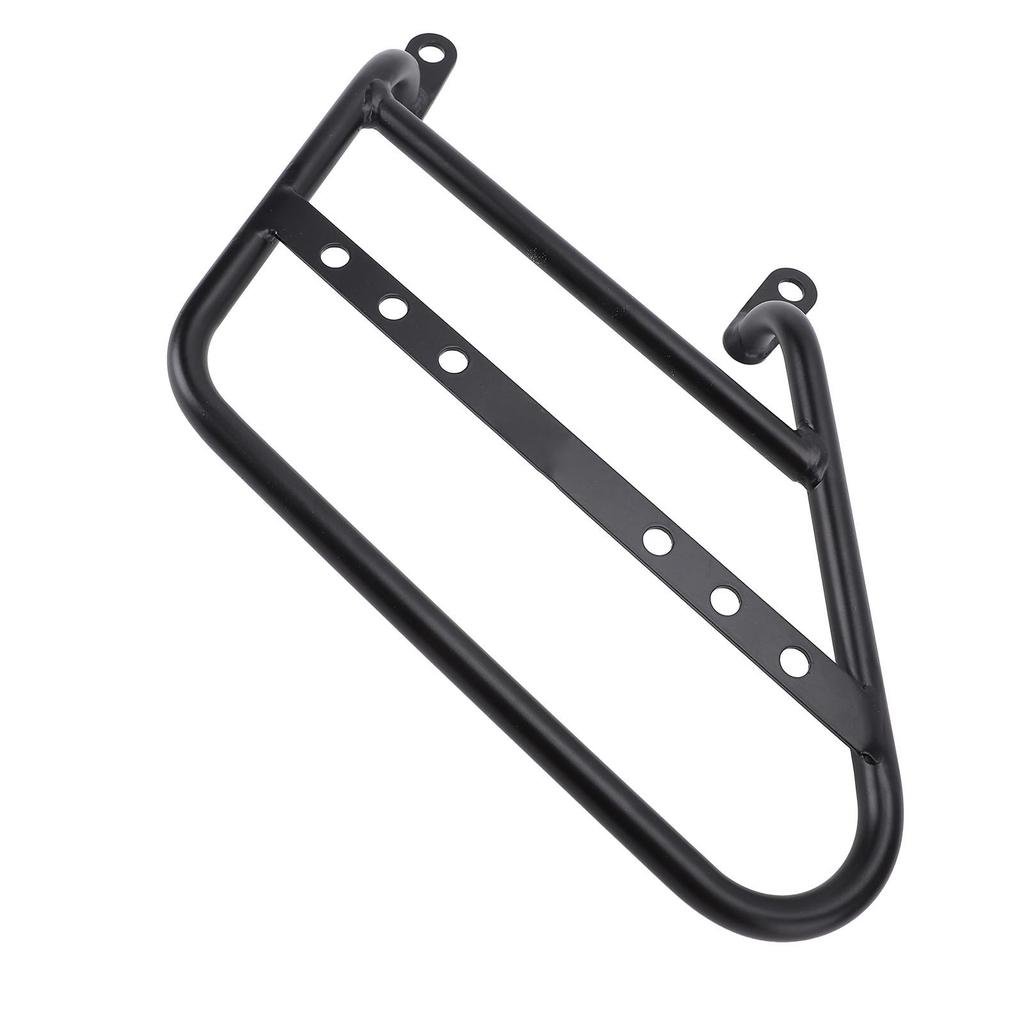 Motorcycle Side Mount Saddlebag Support Bracket 12mm Iron Matte Black Stylish Look Storage Bag Frame Bracket Holder