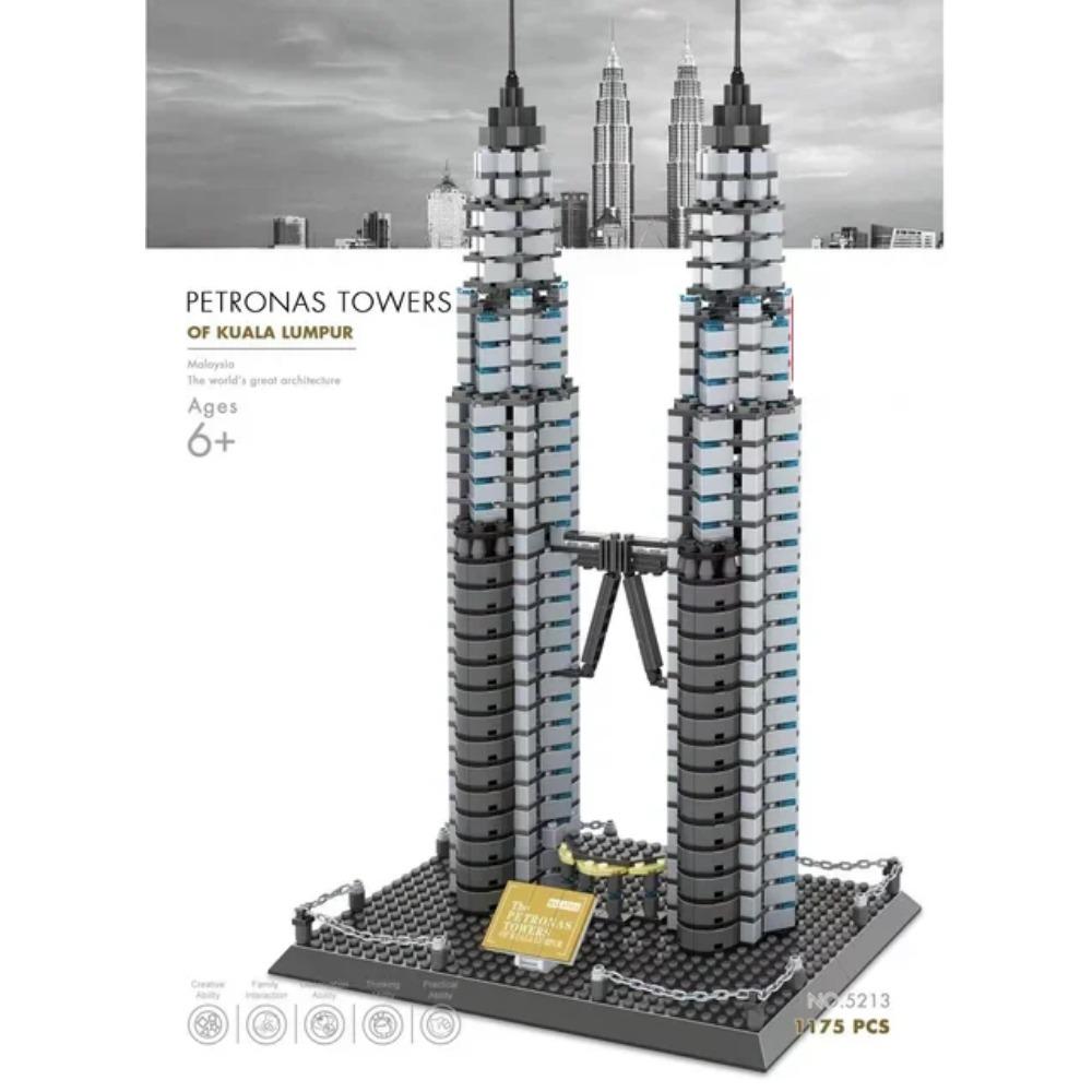 MOC World Famous Architecture Edifice Opera House Building Blocks Villa Savoye Bridge Tower Toy Children Birthday Christmas Gift