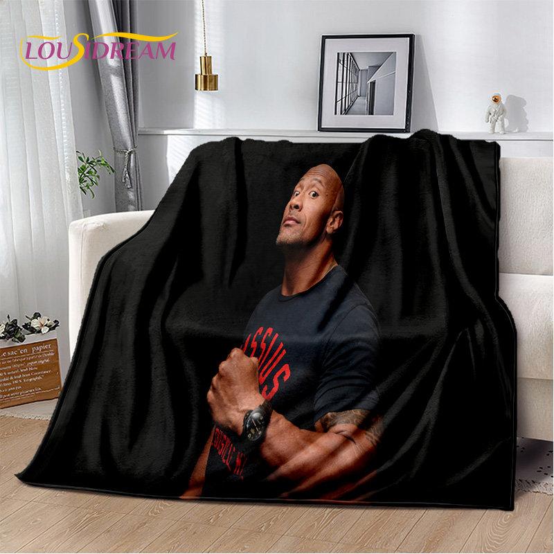 HD The Rock Dwayne Johnson Soft Plush Blanket,Flannel Blanket Throw Blanket for Living Room Bedroom Bed Sofa Picnic Cover Kids