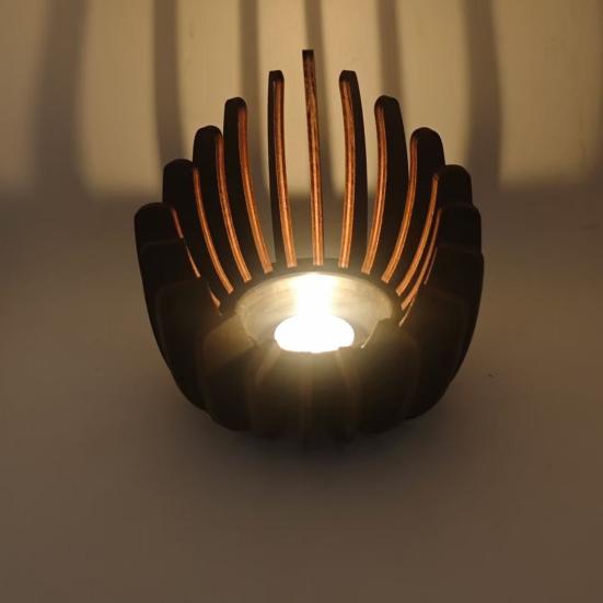 Tealight Candle Holder Wood Tea Light Candle Holder Rustic Votive Candle Holder