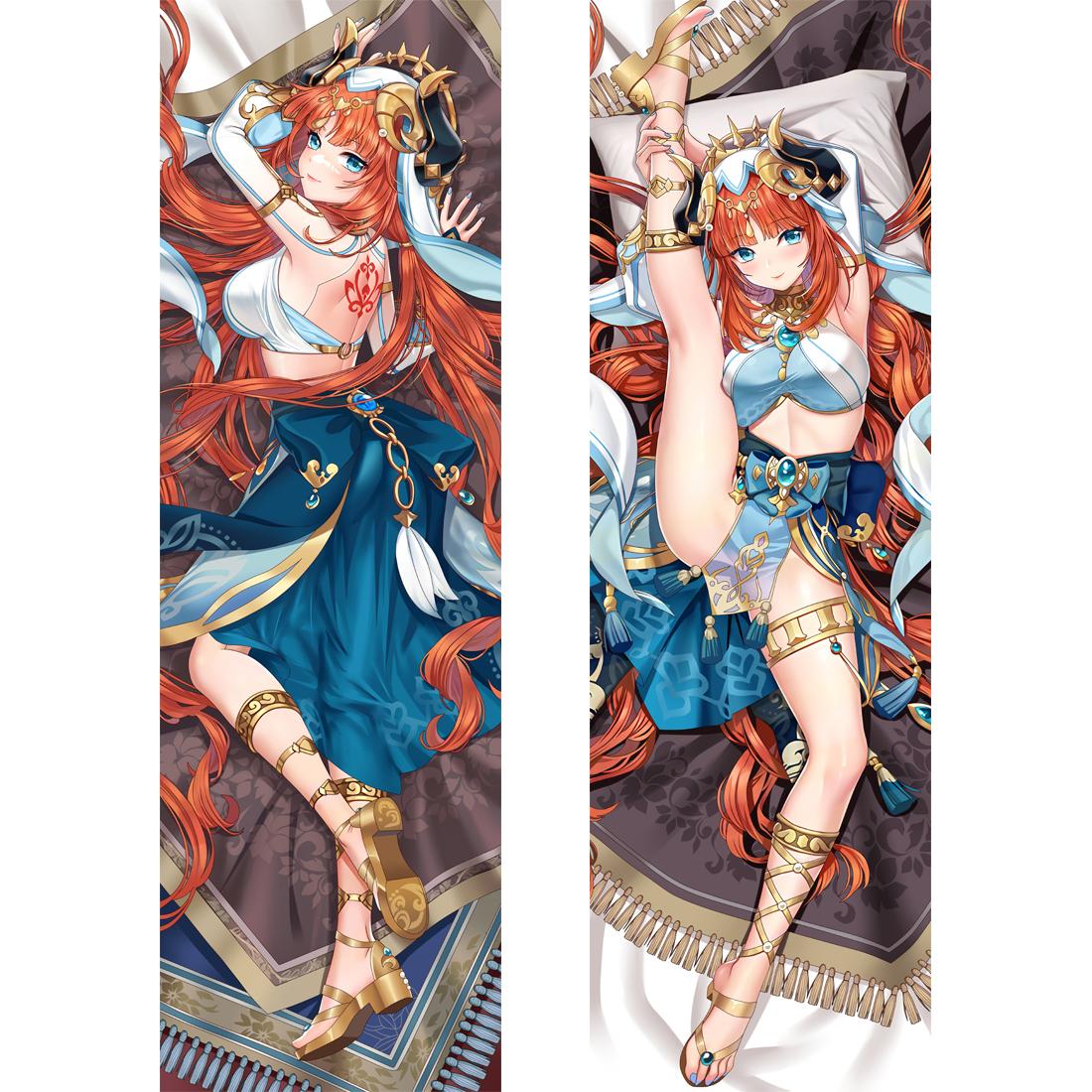 

Чехол для подушки для тела Genshin Impact Nilou, чехол для косплея, Nilou Dakimakura, персиковая кожа, двухсторонняя обнимающая подушка для тела, наволочка