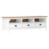 Day and Night - Day and Night Hill TV Cabinet Solid White Pine Wood 158x40x47 Cm