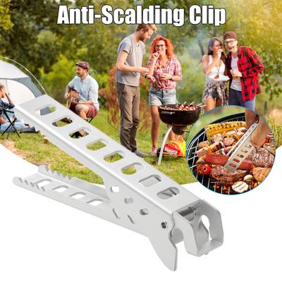Camping Topf Clip Griff Anti-Heiß Griff Clip Greifer Aluminium Griff Heiße Töpfe Greifer Tellerhalter Heber Clip Klemmen