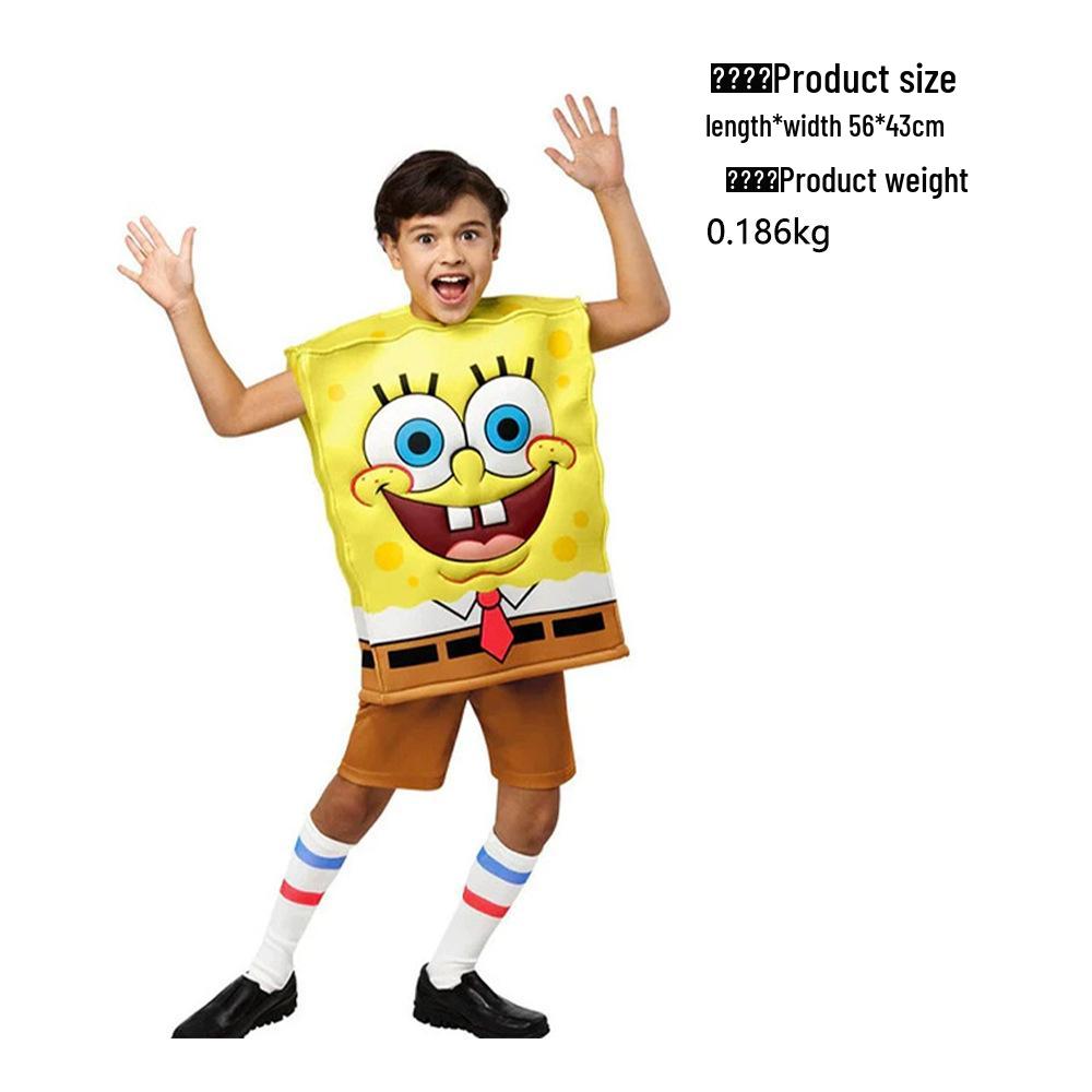 

SpongeBob, Patrick, and Squidward Cosplay Outfit for Children s Day Parent-Child Performance One Size