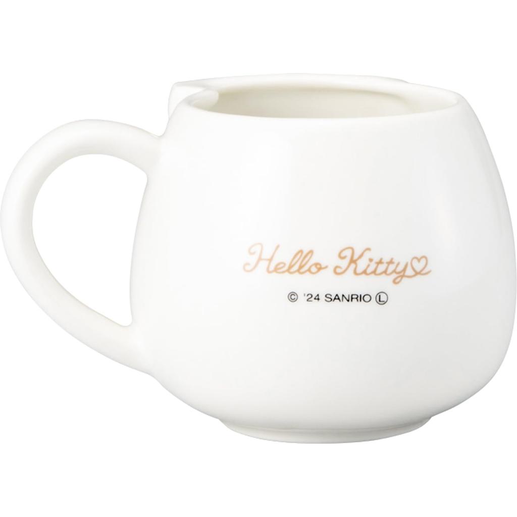 Sanrio "Hello Kitty Tail" Round Face Mug, Approx. 400ml, Approx. 13 X 9cm, Character Tableware, Hello Kitty Goods, Birthday Gift, San4561-1