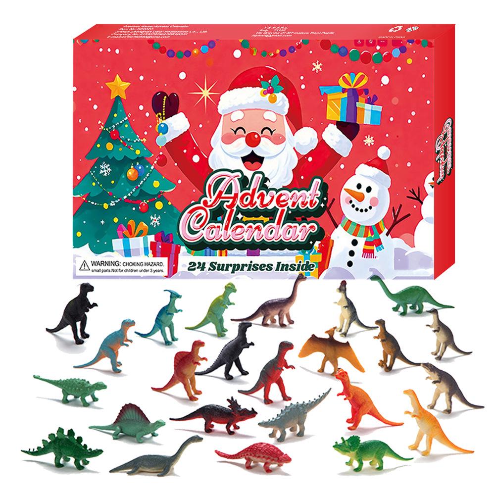 24-Day Christmas Countdown Calendar: Animal & Vehicle-Themed Tear-Off Box for Kids
