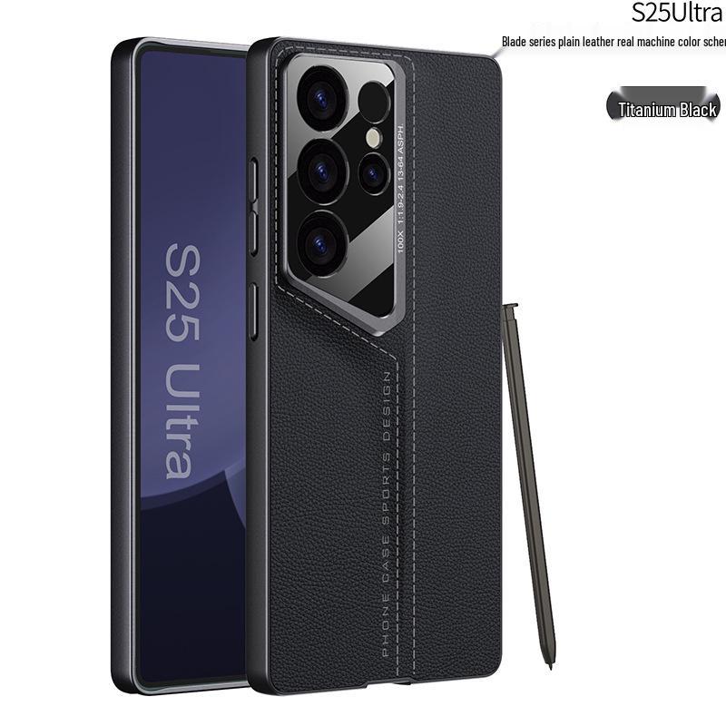 Samsung S25 Ultra Leather Protective Phone Case - Fashionable and Drop-Proof