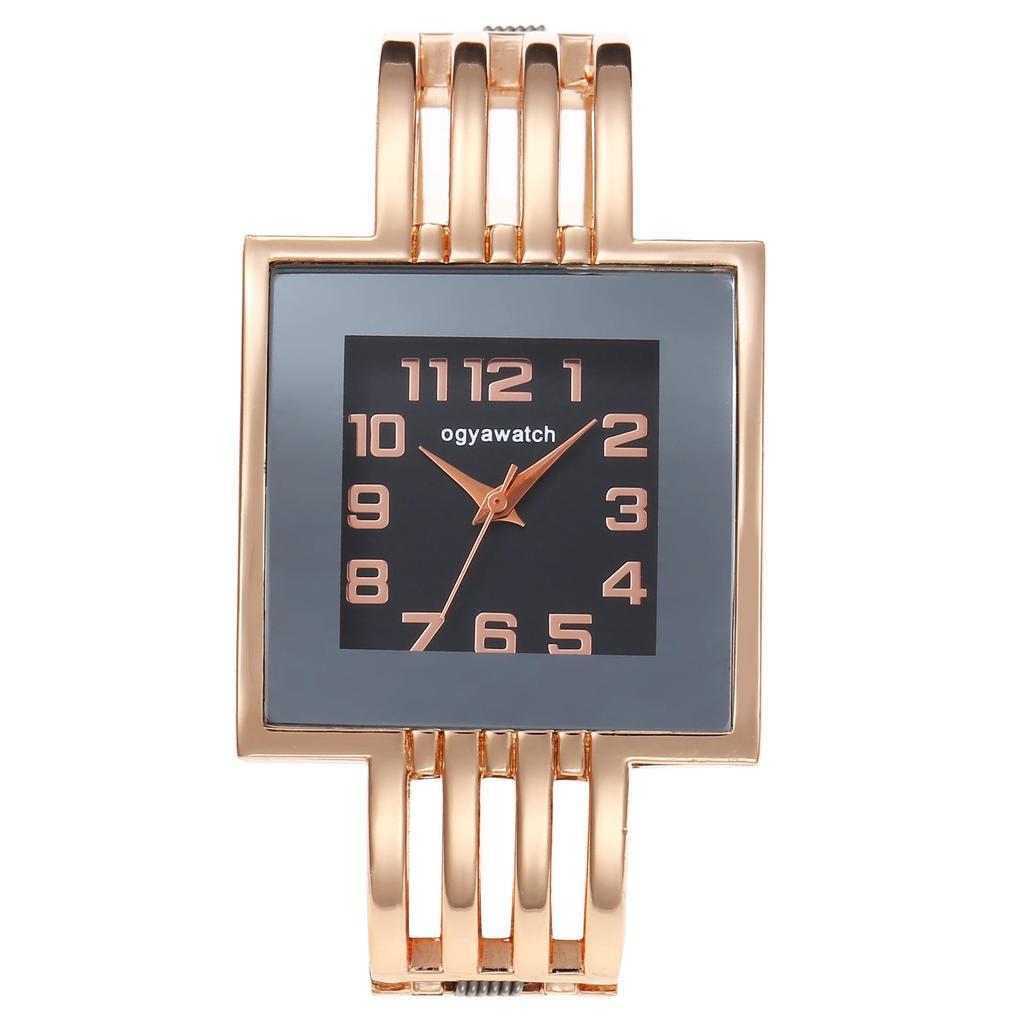 New Fashionable Women's Bangle Watch Ladies' Square Watch Stainless Steel Watch Women Quartz Watches