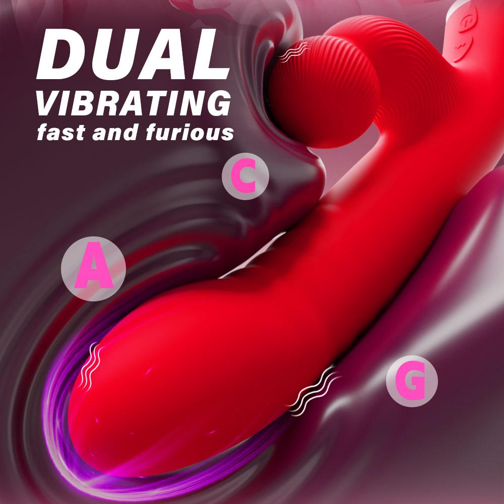 Rabbit Vibrator Realistic Dildo Sex Toys for Women 10 Vibration G Spot Clitoral Vibrators Stimulator Sextoy for Adults Goods