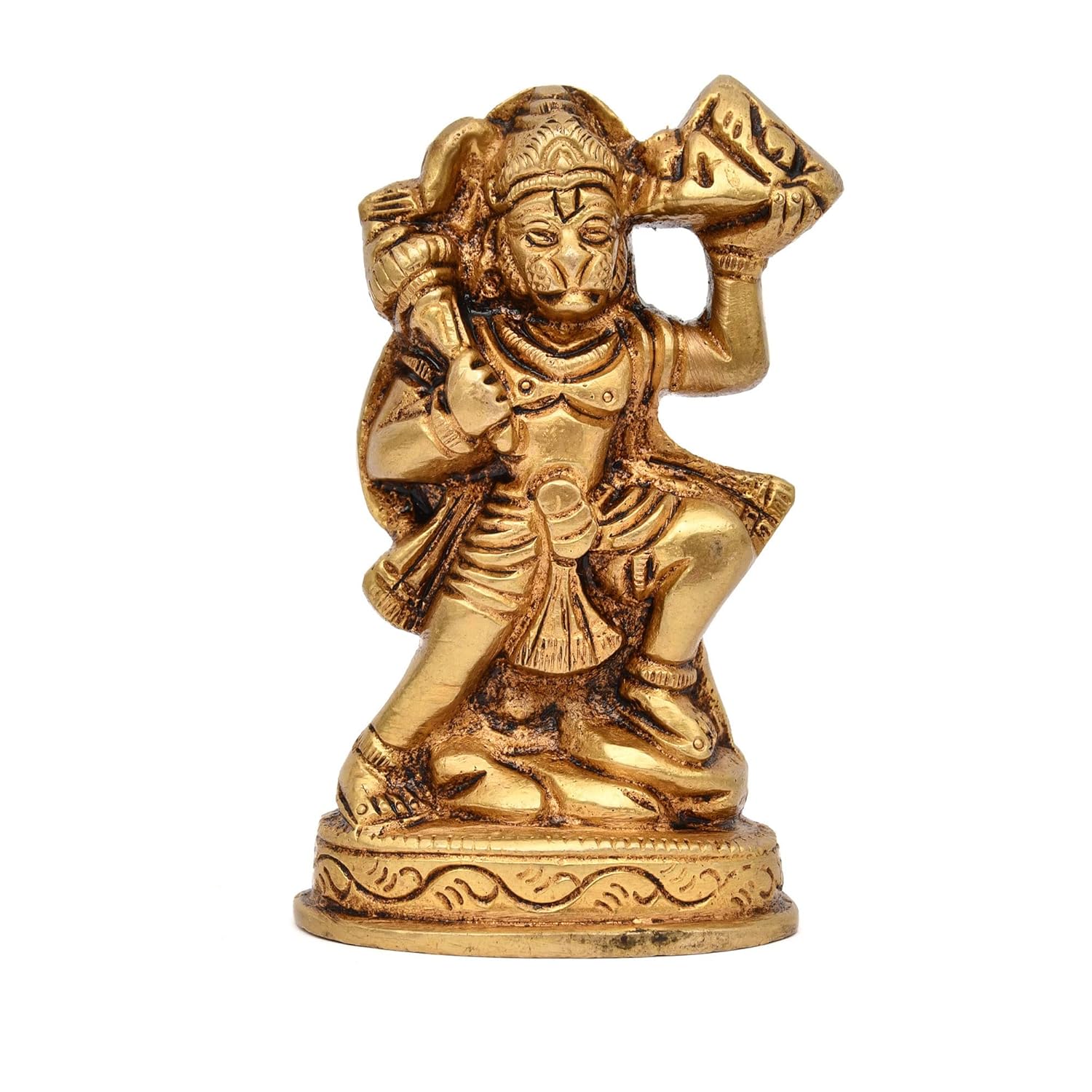 Pure Brass Hanuman Anjaneya Pavan Putra Bajrang Bali, Maruti Idol, Religious
