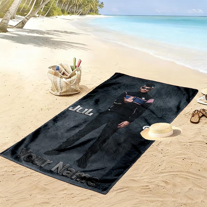 Name Custom Jul album Print Beach Towel, Large Soft Quick Dry Towel for Beach Camping Swimming