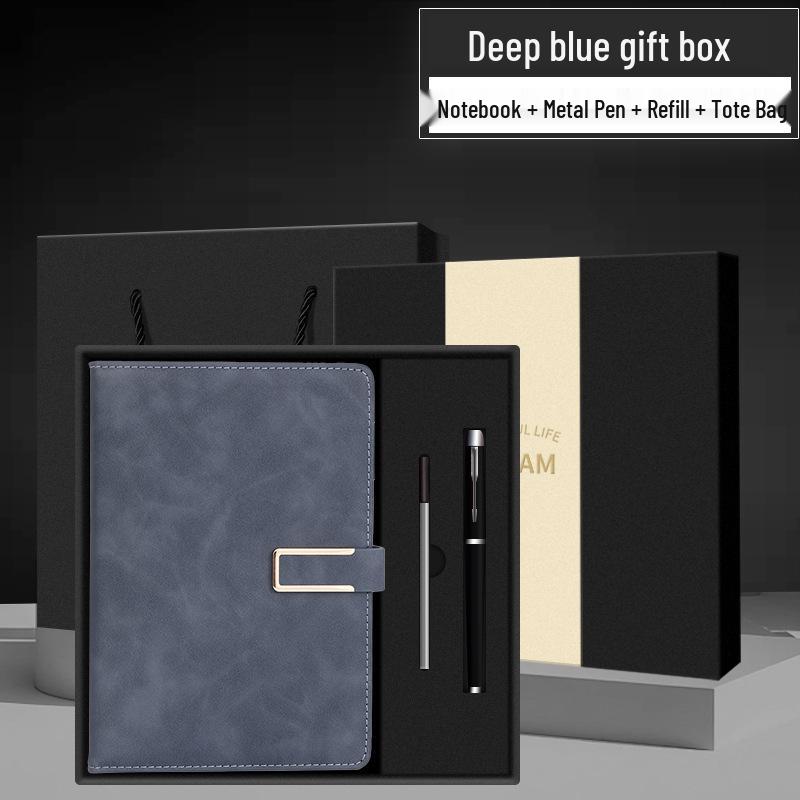 Individuelle Gestaltung eines A5-Notizblocks für das Büro mit Logo-Schnalle