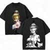 Fire Force Anime Lover Washed T-shirt Year round clothing high quality personality Clothes Plus Size Unisex New Model Couples tee