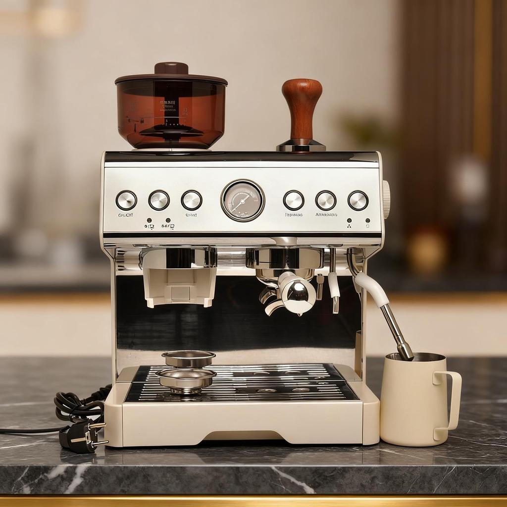 Korean NunuSum Transformer Coffee Machine with Steam Milk Frother