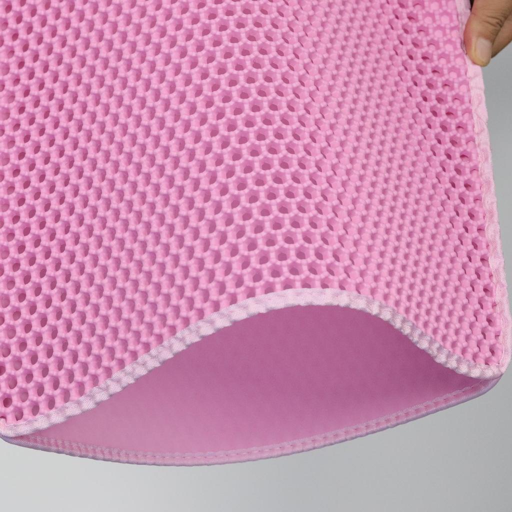 Extra Large Double Layer Cat Litter Mat: Anti-Tracking, Leak-Proof, Anti-Splatter Sand Control Mat