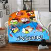 Customizable Kpop Team7 Throw Blanket – Personalized Name, All-Season Cozy Snug Blanket, Machine Washable, Personalized Blanket