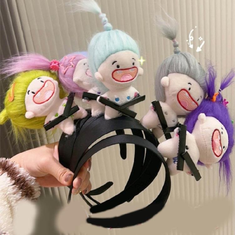 Lustiges Haarband Cartoon Plüschpuppe Stirnband Breitkrempige Haarnadel Foto Kopfschmuck