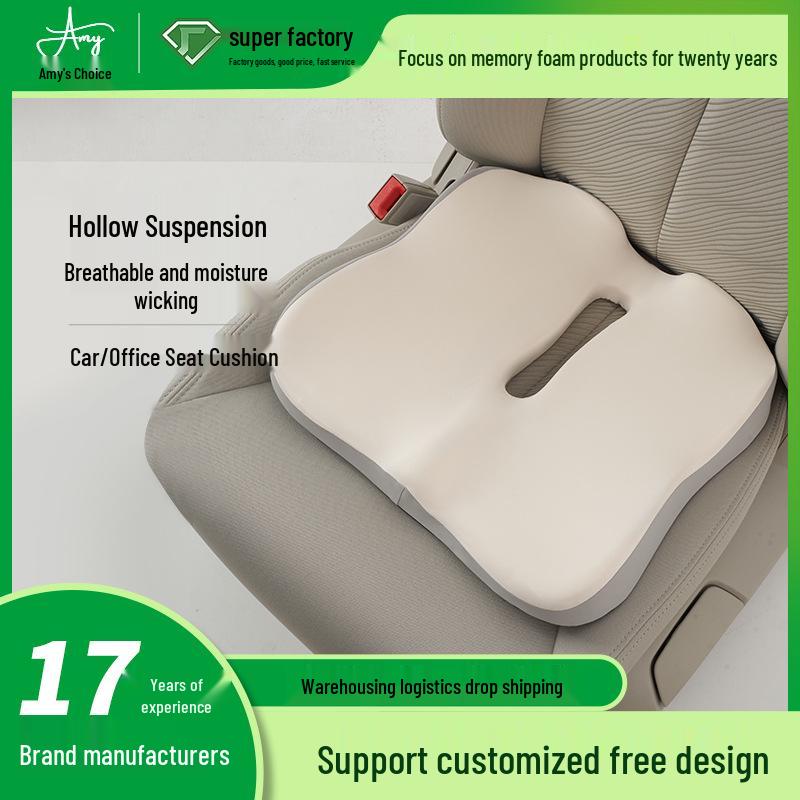 Memory Foam Breathable Seat Cushion for Long Sitting Comfort