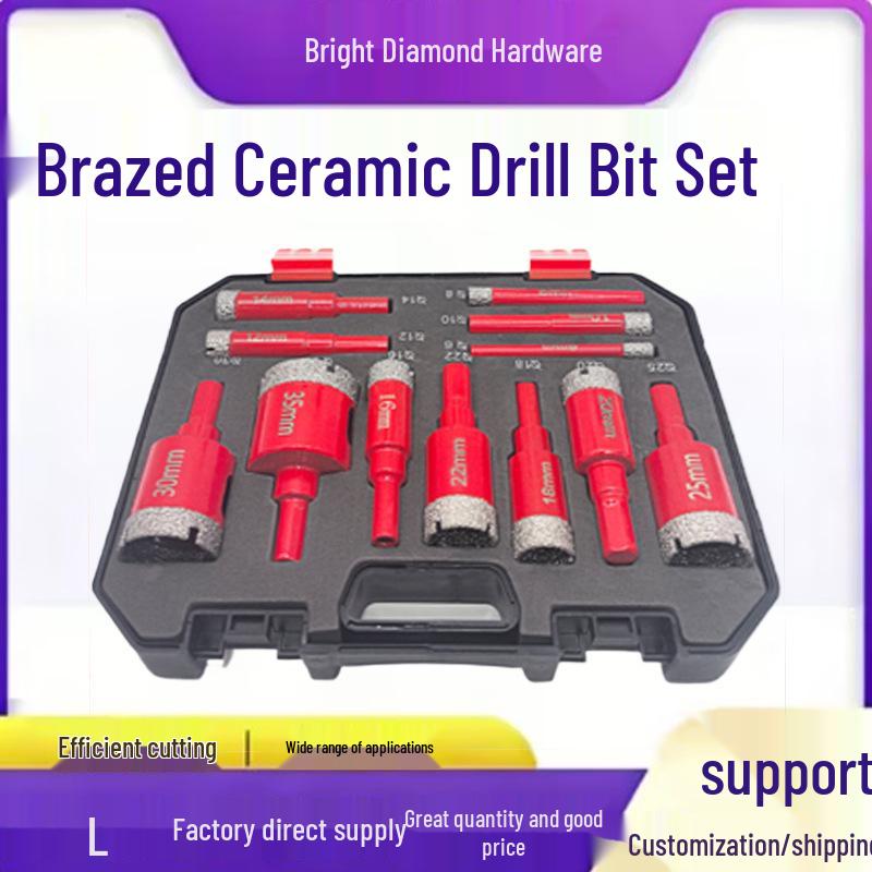 

Brazed Multi-functional Hole Saw Set for Glass & Marble – Dry Drill Bits