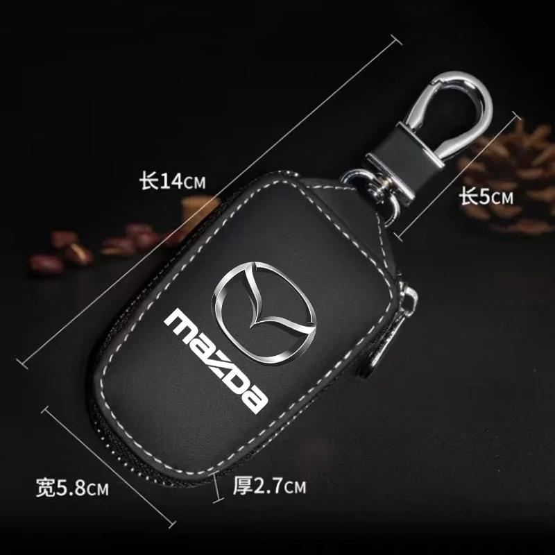 2025 Gorący Odporny Na Kolor Premium Inteligentne Etui na Brelok Samochodowy Pyłoszczelny Organizer na Klucze Samochodowe Do Mazda 6 3 CX5 5 323 CX7 Demio Atenza Axela