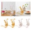 Dessert Flatware Set Swan Spoon Organizer Dinnerware Base Holder for Restaurant Decor